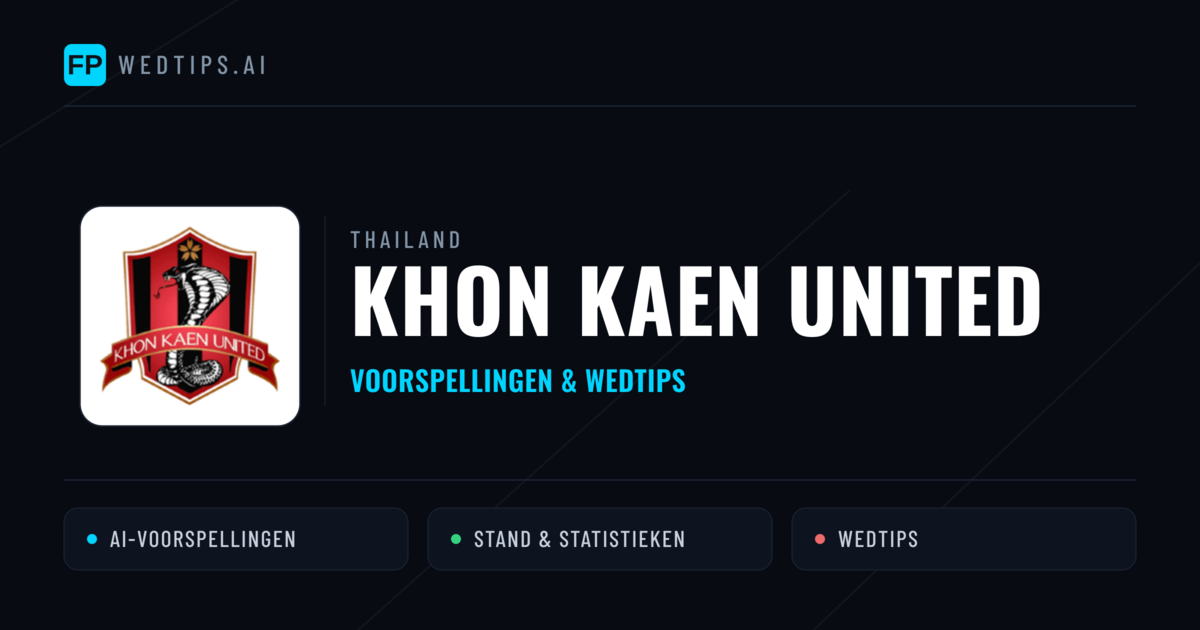 Khon Kaen United voorspellingen & statistieken