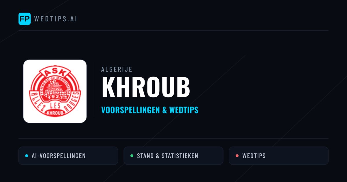 Khroub voorspellingen & statistieken