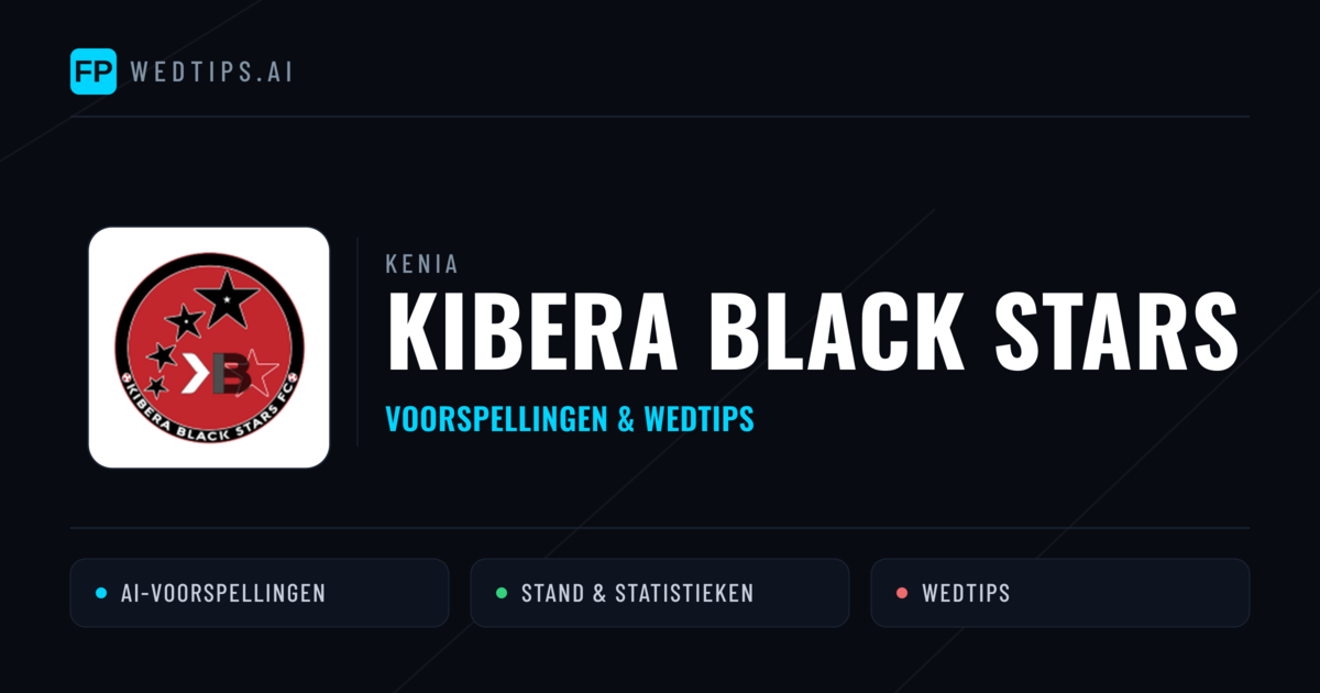 Kibera Black Stars voorspellingen & statistieken