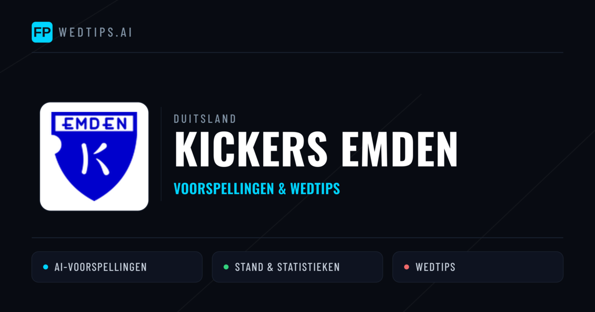 Kickers Emden voorspellingen & statistieken