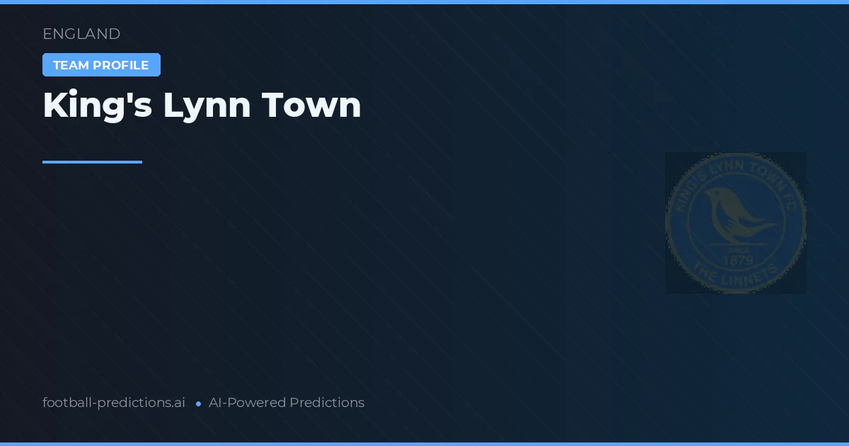 King's Lynn Town voorspellingen & statistieken