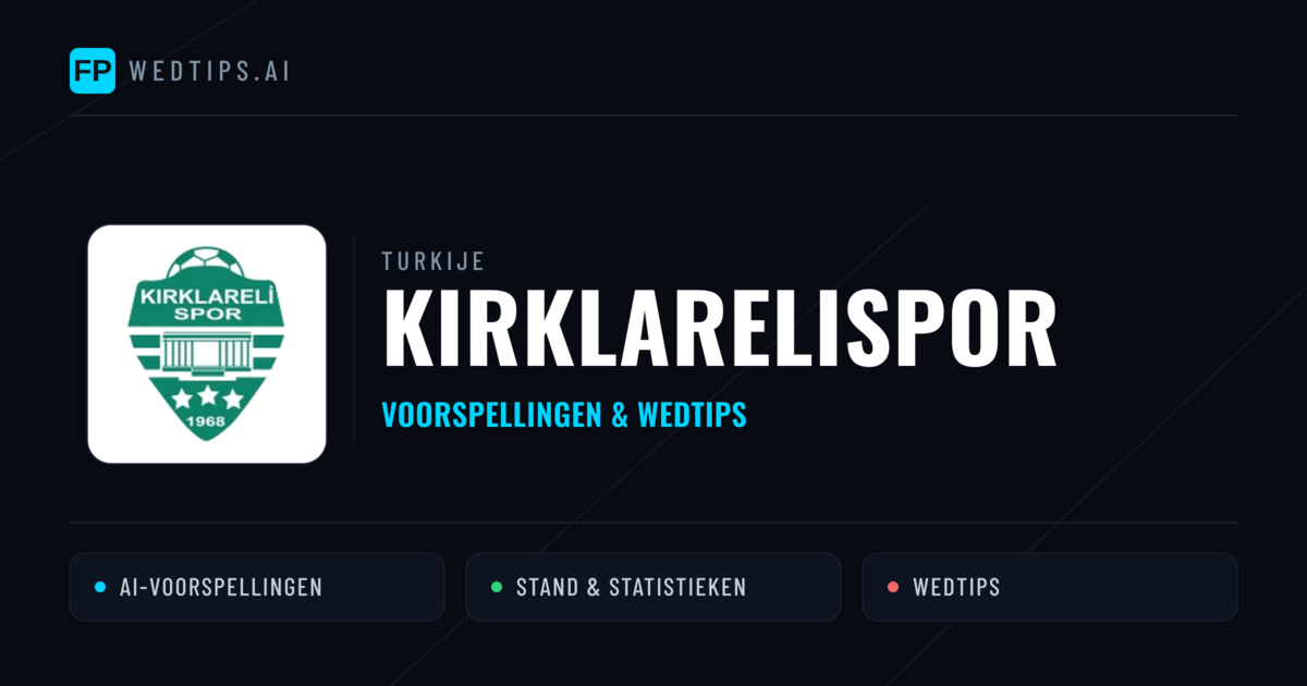 Kırklarelispor voorspellingen & statistieken