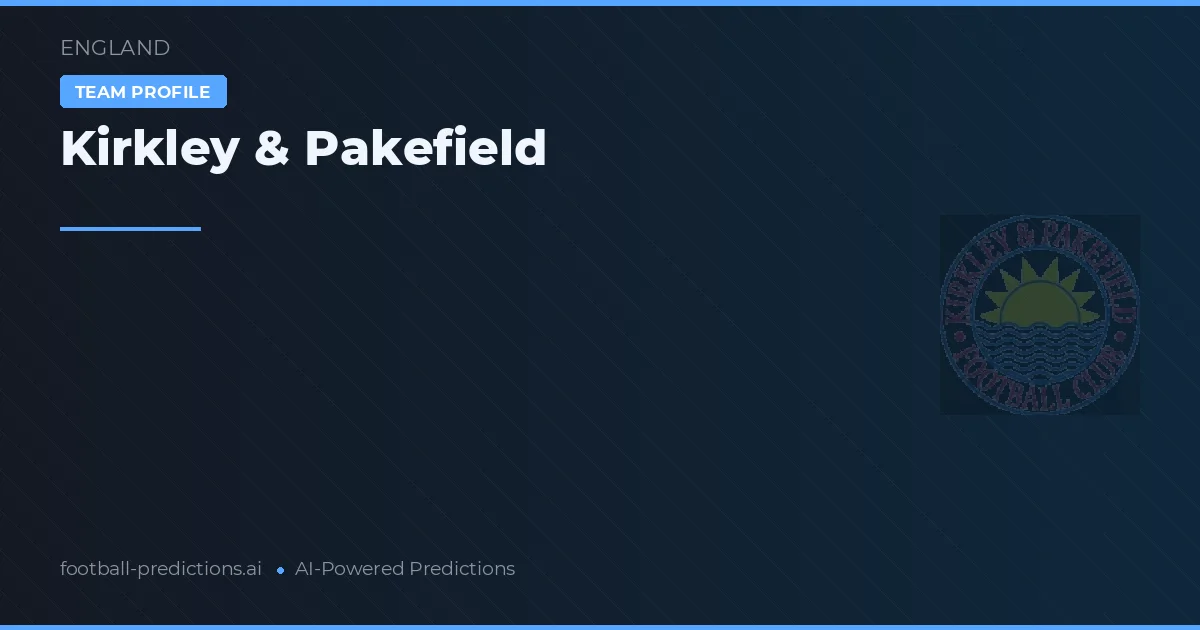 Kirkley & Pakefield voorspellingen & statistieken