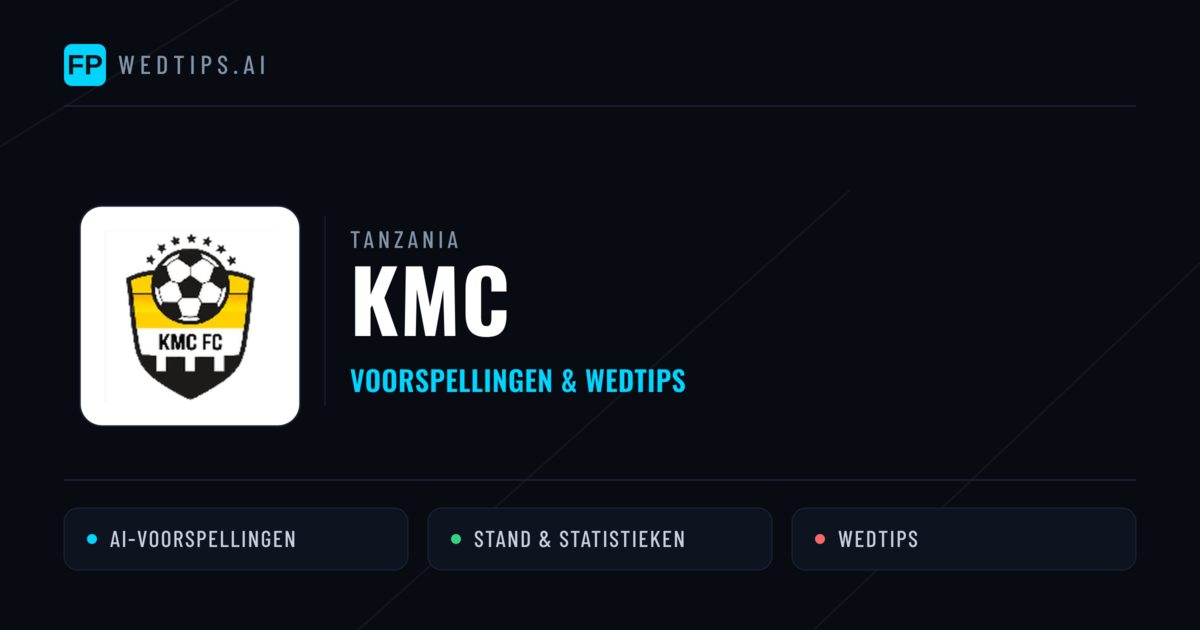 KMC voorspellingen & statistieken