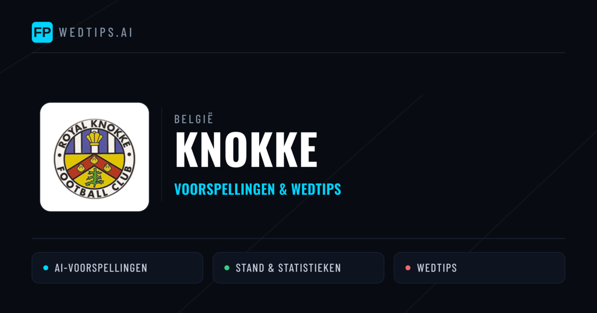 Knokke voorspellingen & statistieken