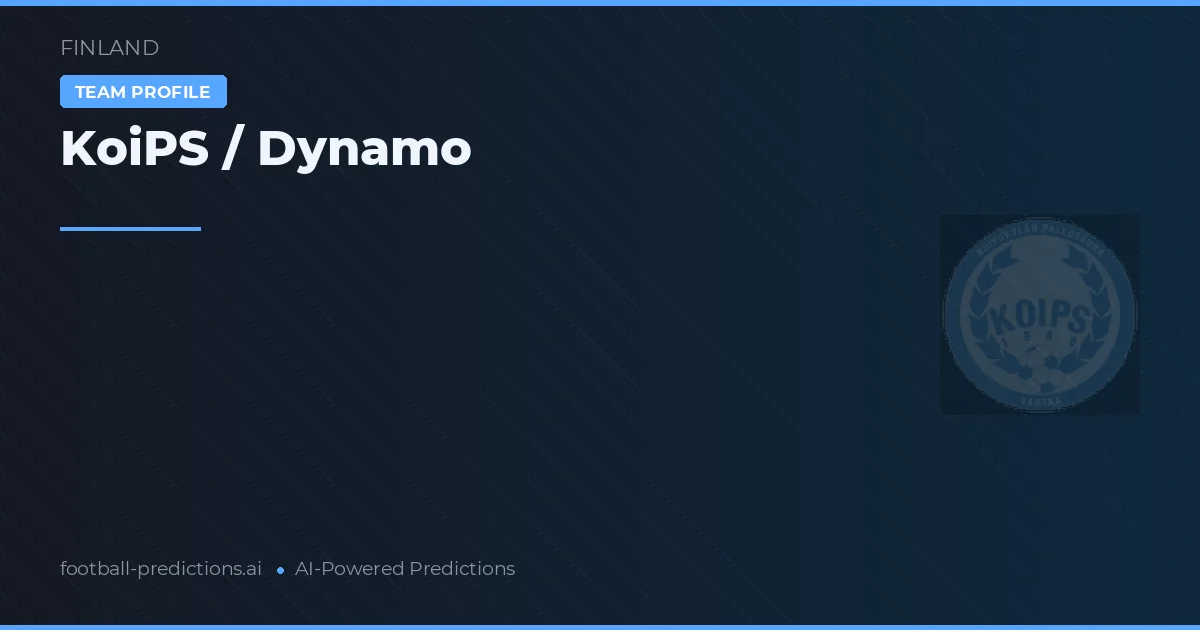 KoiPS / Dynamo voorspellingen & statistieken