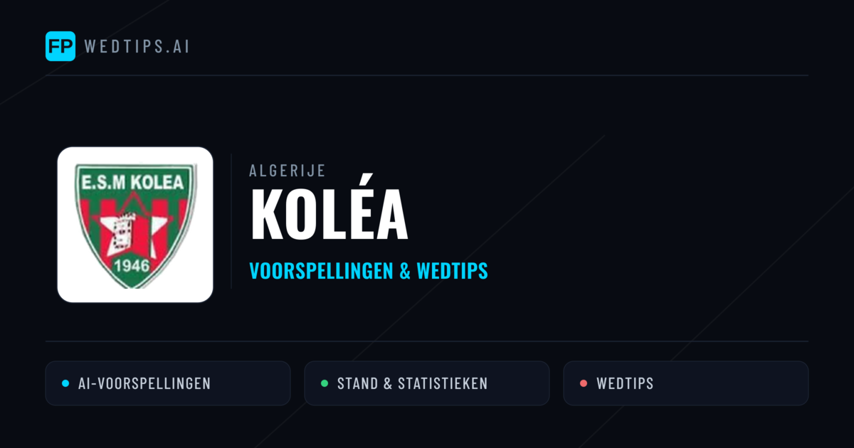 Koléa voorspellingen & statistieken