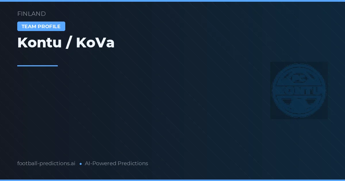 Kontu / KoVa voorspellingen & statistieken