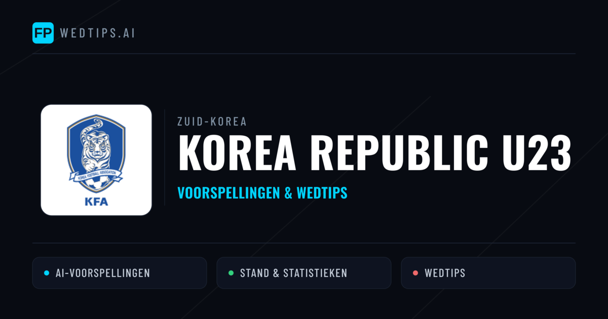 Korea Republic U23 voorspellingen & statistieken