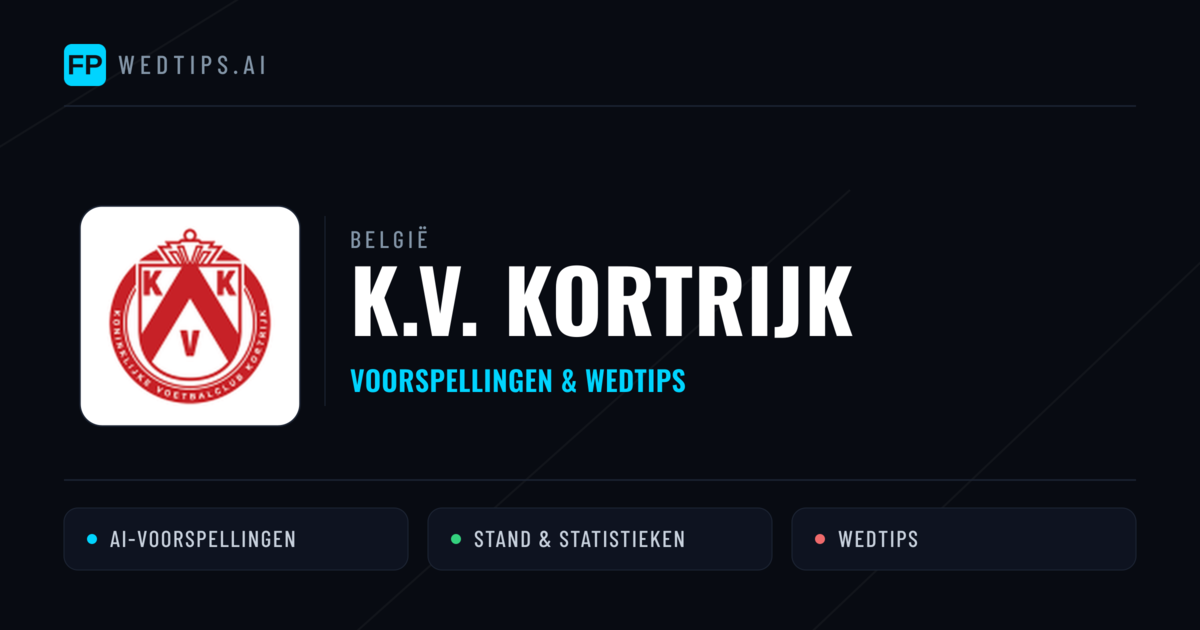 K.V. Kortrijk voorspellingen & statistieken