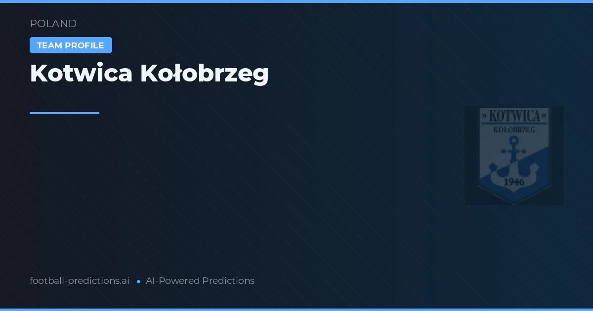 Kotwica Kołobrzeg voorspellingen & statistieken