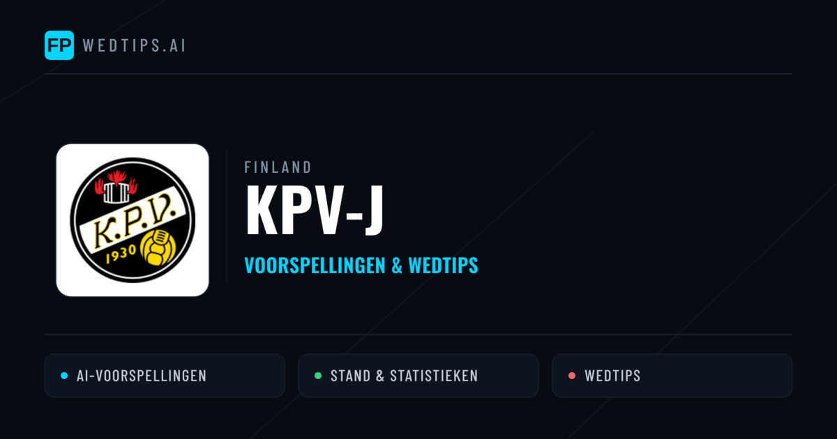 KPV-j voorspellingen & statistieken