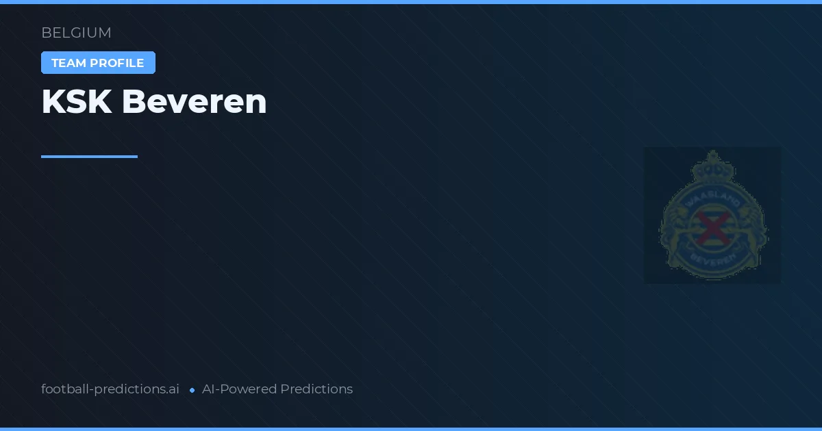 KSK Beveren voorspellingen & statistieken