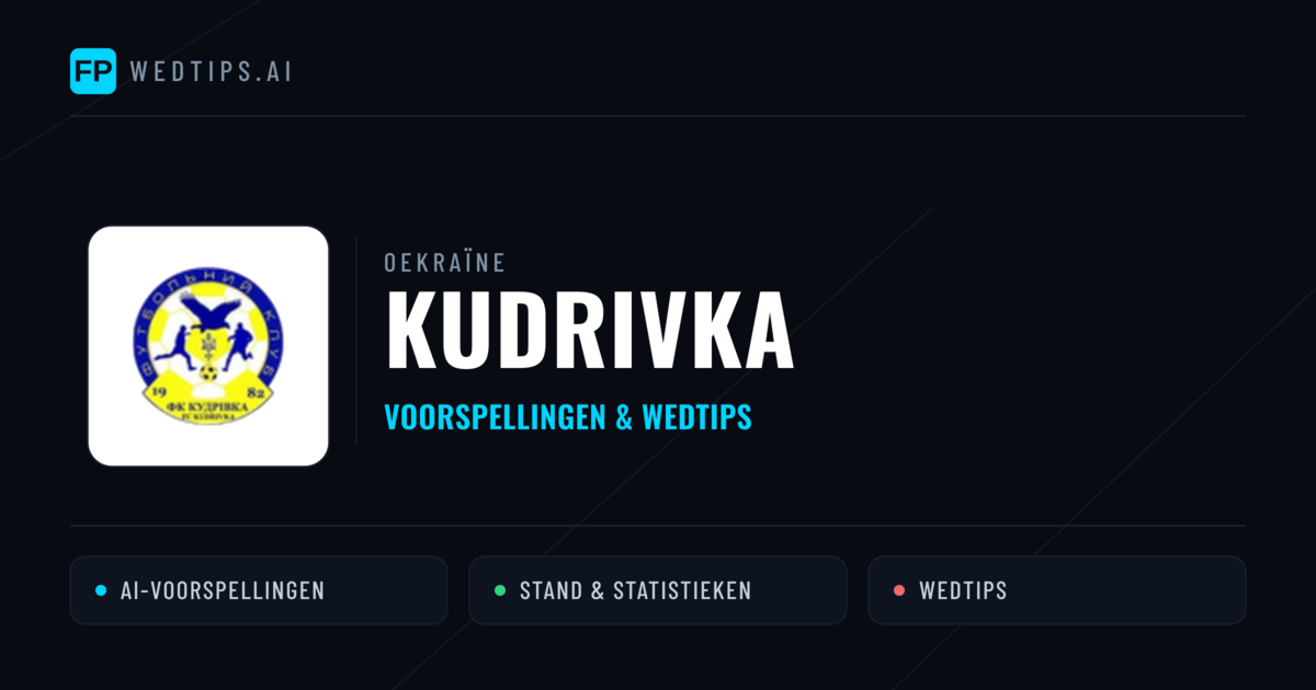 Kudrivka voorspellingen & statistieken