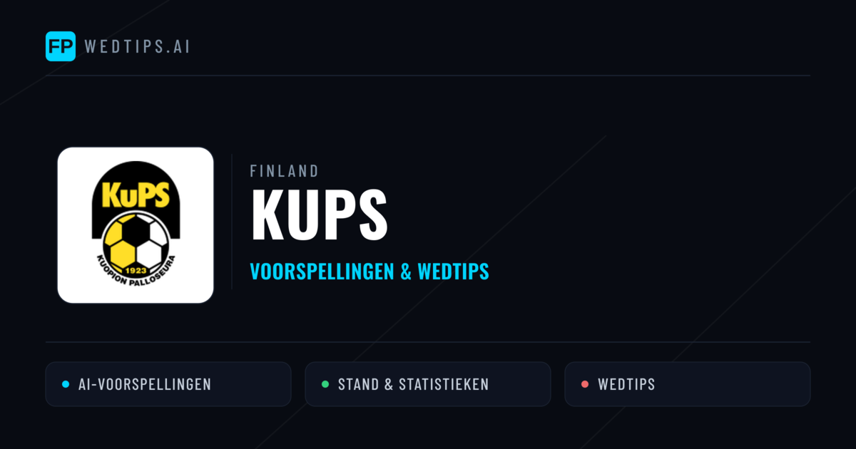 KuPS voorspellingen & statistieken