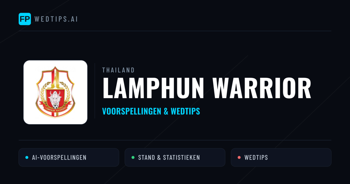 Lamphun Warrior voorspellingen & statistieken