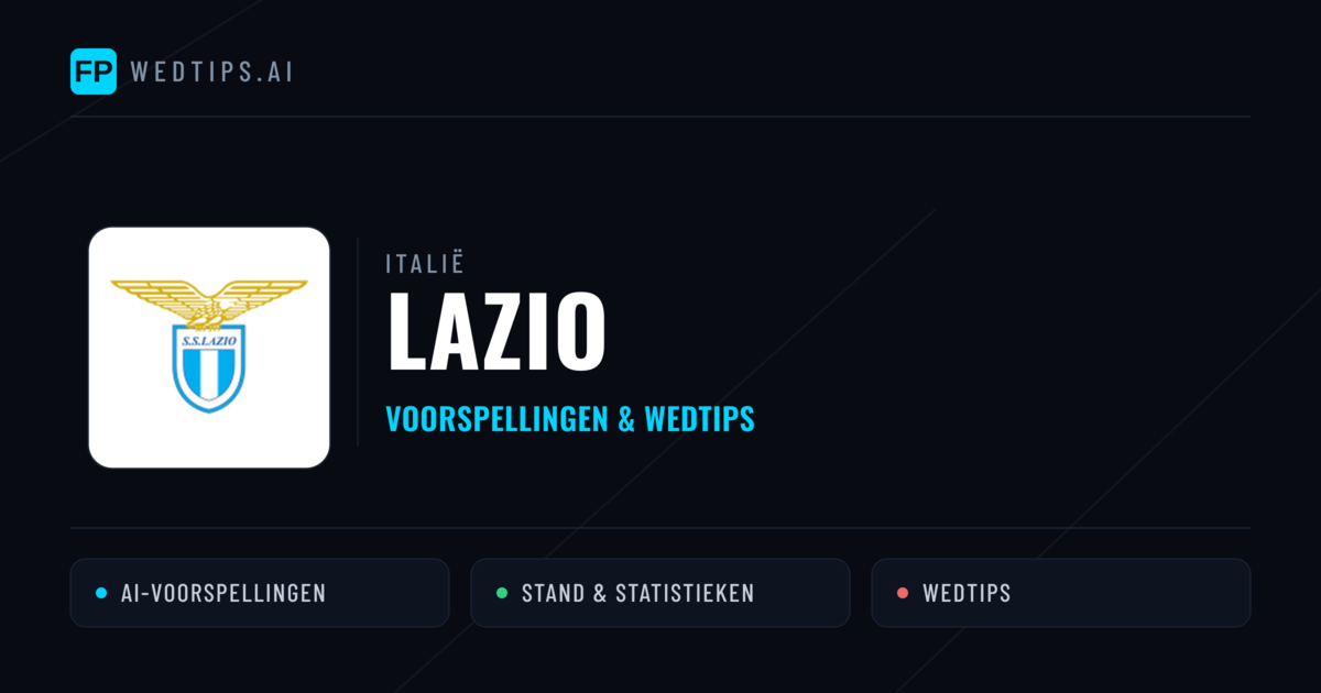Lazio voorspellingen & statistieken