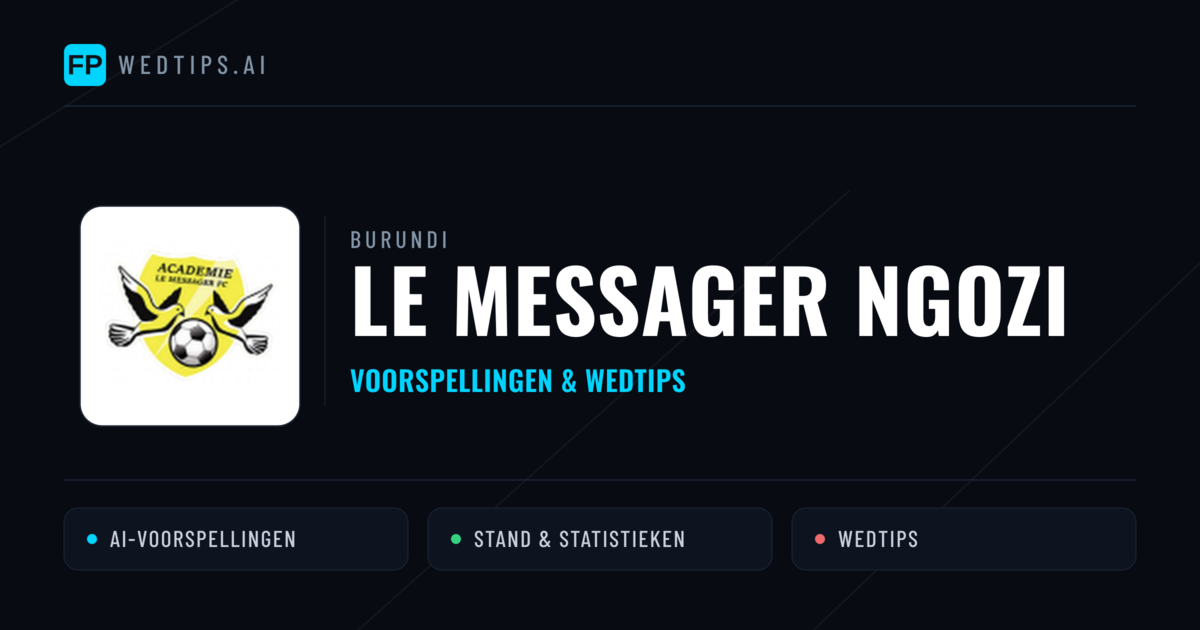 Le Messager Ngozi voorspellingen & statistieken