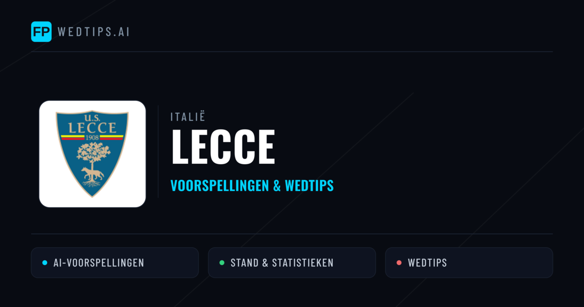 Lecce voorspellingen & statistieken