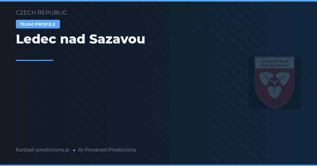 Ledec nad Sázavou voorspellingen & statistieken