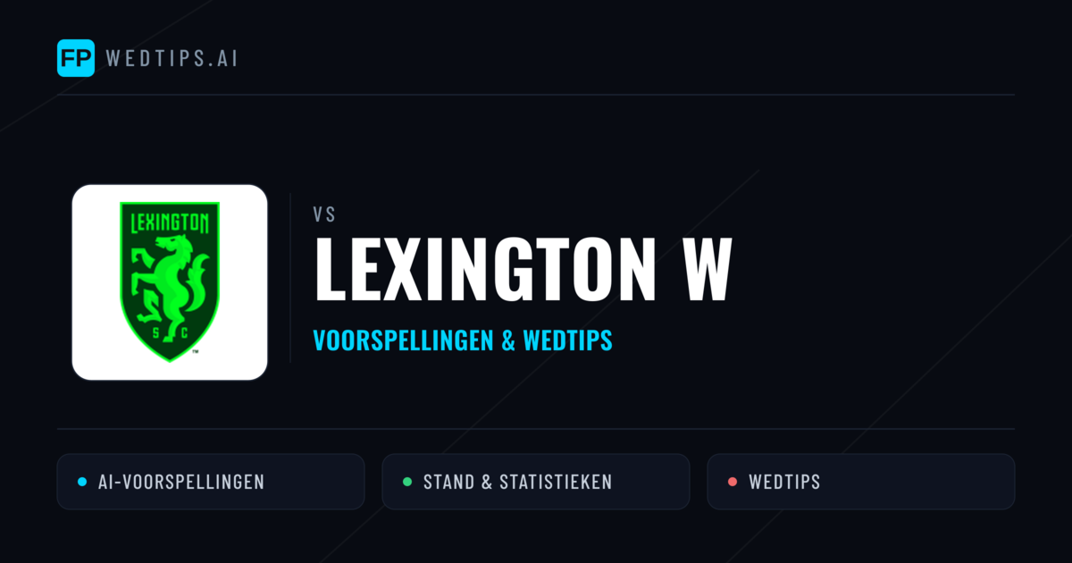 Lexington W voorspellingen & statistieken