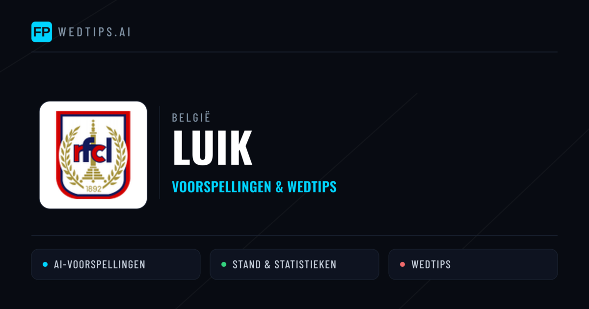 Luik voorspellingen & statistieken