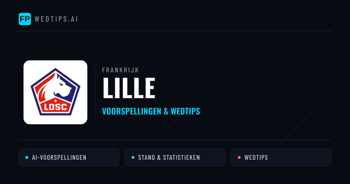 Lille voorspellingen & statistieken