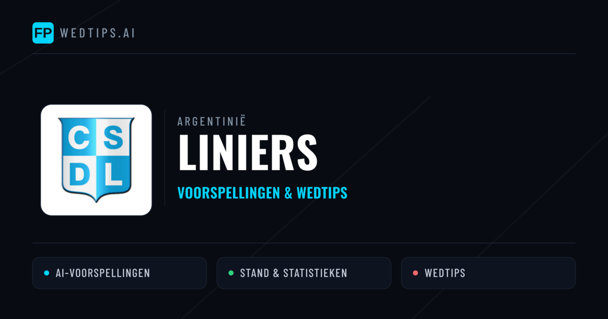 Liniers voorspellingen & statistieken