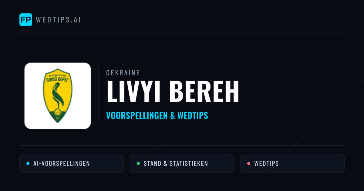 Livyi Bereh voorspellingen & statistieken
