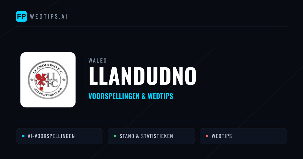 Llandudno voorspellingen & statistieken
