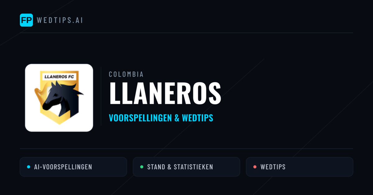 Llaneros voorspellingen & statistieken