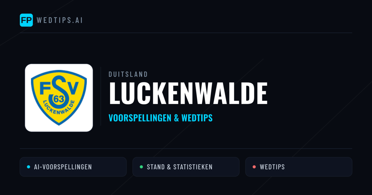Luckenwalde voorspellingen & statistieken