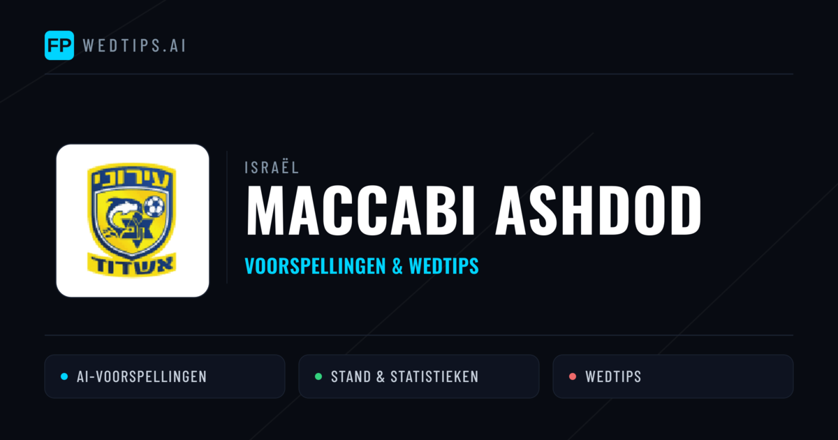 Maccabi Ashdod voorspellingen & statistieken