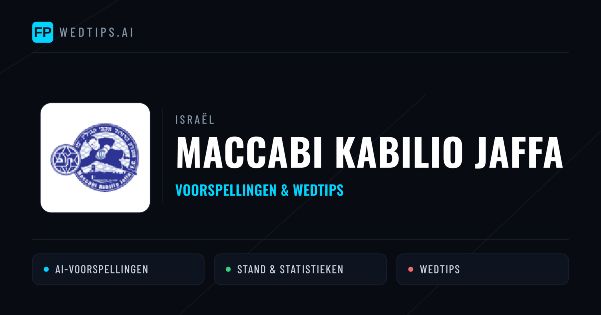Maccabi Kabilio Jaffa voorspellingen & statistieken