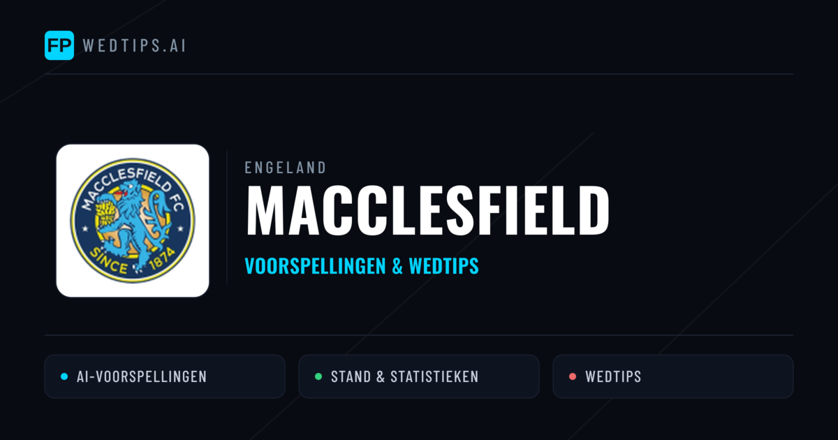 Macclesfield voorspellingen & statistieken