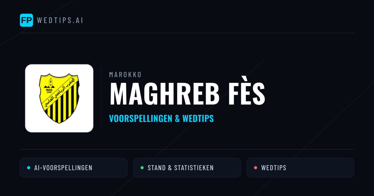 Maghreb Fès voorspellingen & statistieken