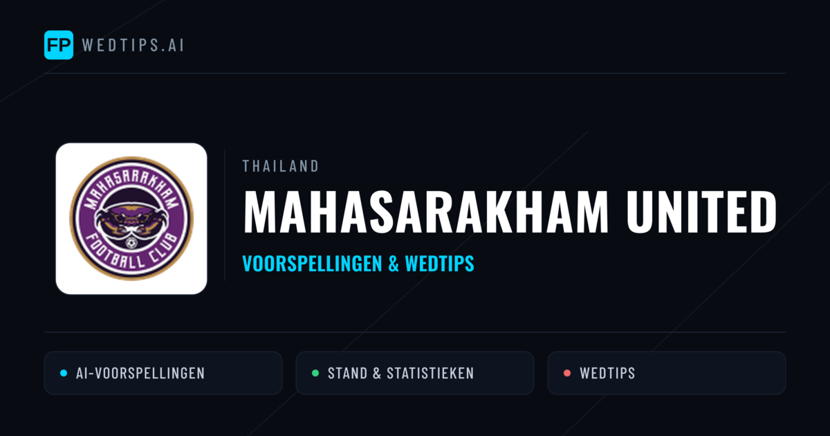 Mahasarakham United voorspellingen & statistieken