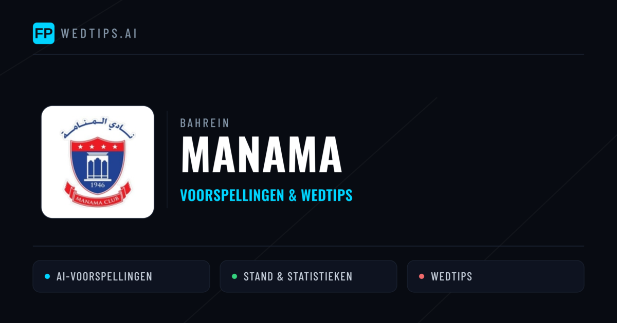 Manama voorspellingen & statistieken