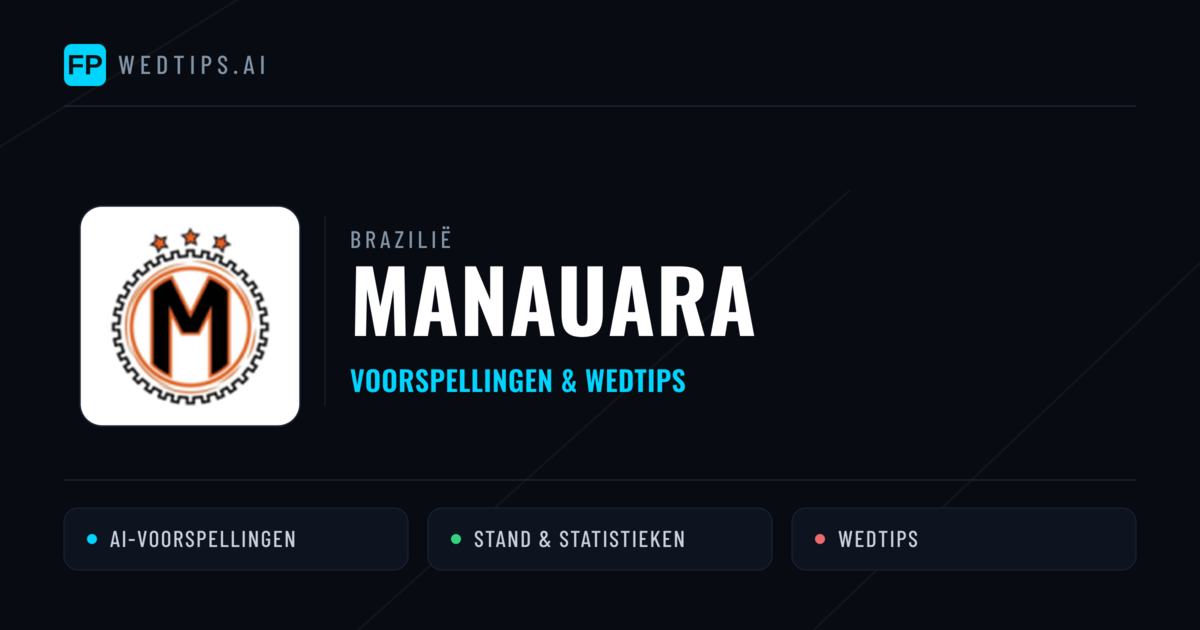 Manauara voorspellingen & statistieken