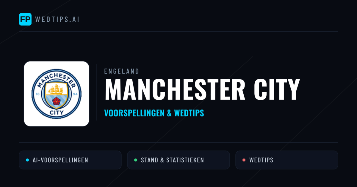 Manchester City voorspellingen & statistieken