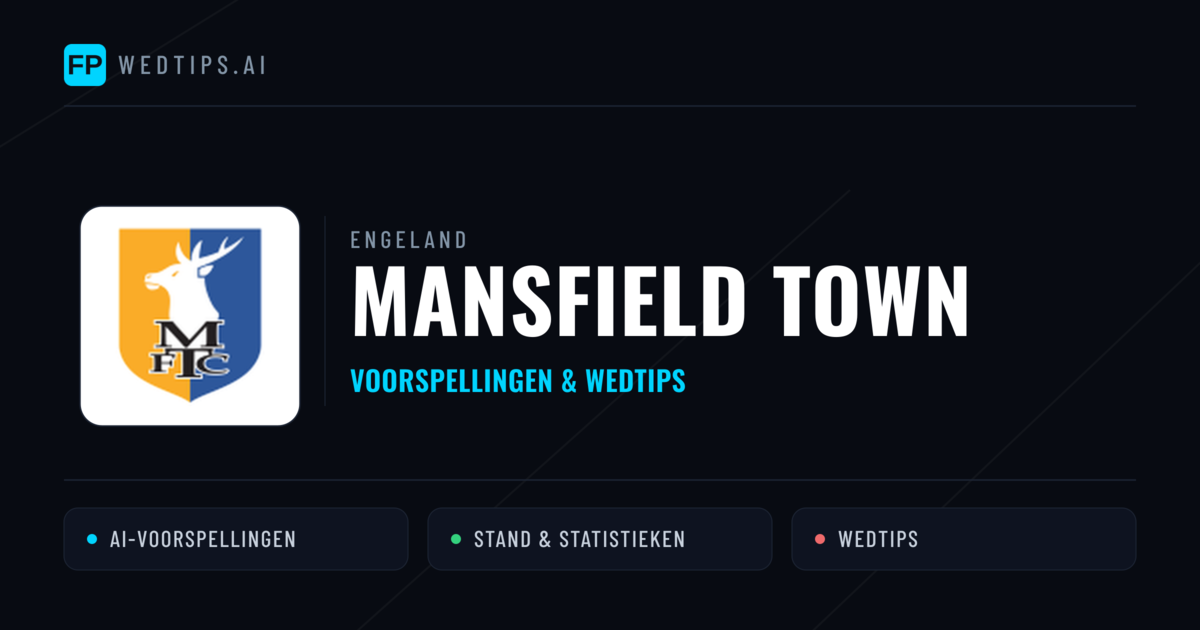 Mansfield Town voorspellingen & statistieken