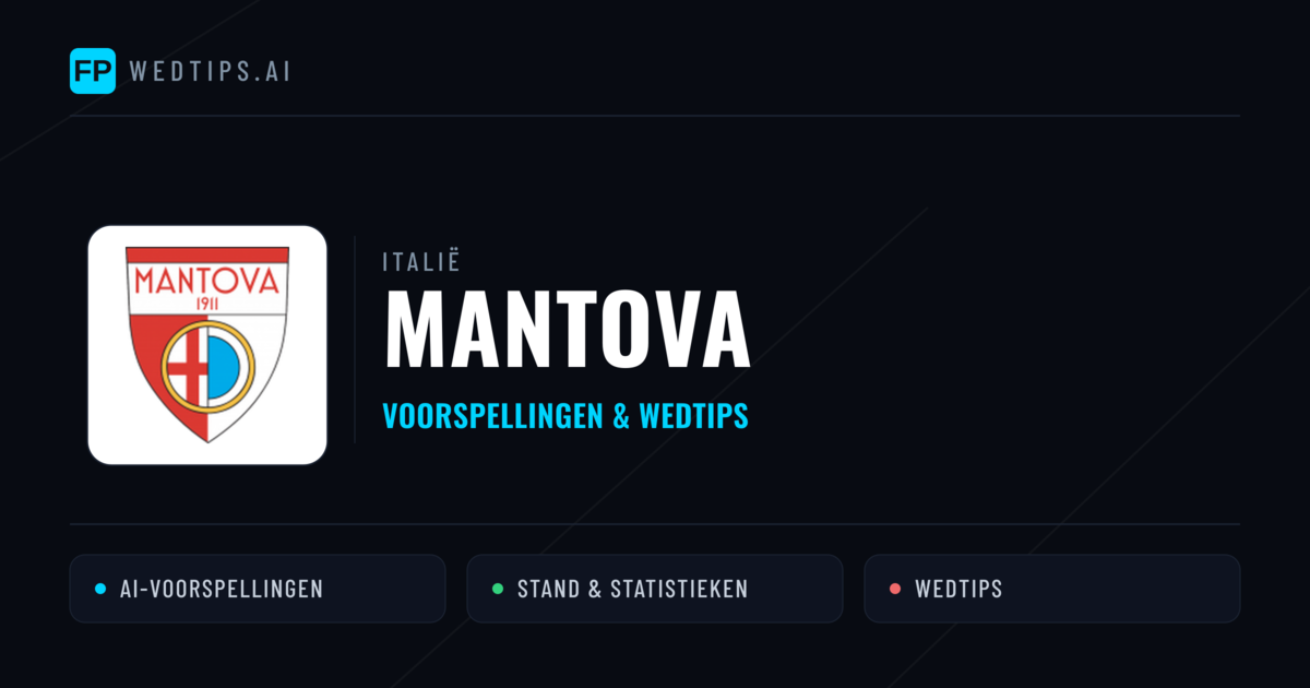 Mantova voorspellingen & statistieken