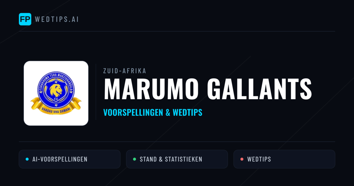 Marumo Gallants voorspellingen & statistieken