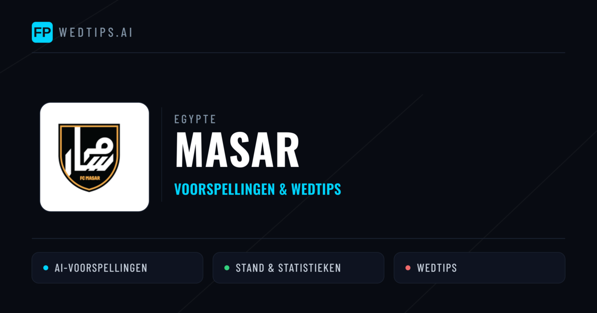 Masar voorspellingen & statistieken