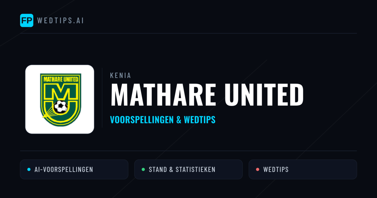 Mathare United voorspellingen & statistieken
