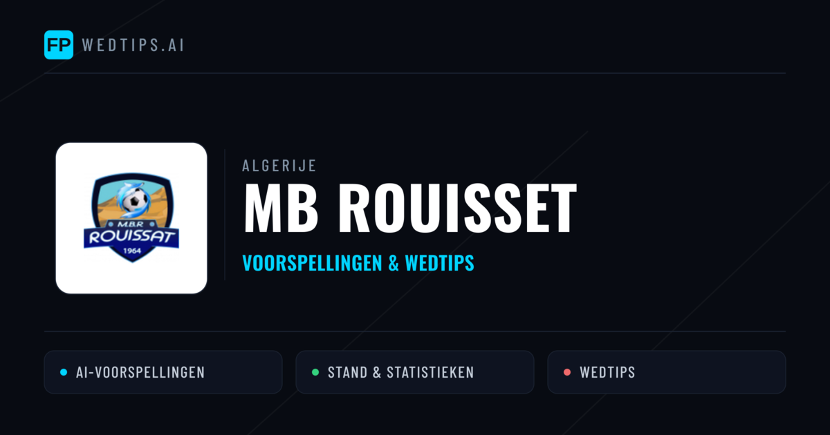 MB Rouisset voorspellingen & statistieken
