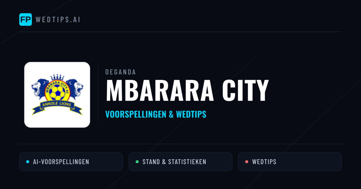 Mbarara City voorspellingen & statistieken