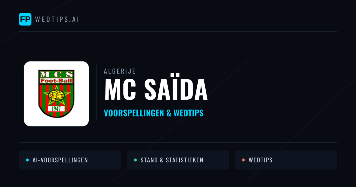 MC Saïda voorspellingen & statistieken