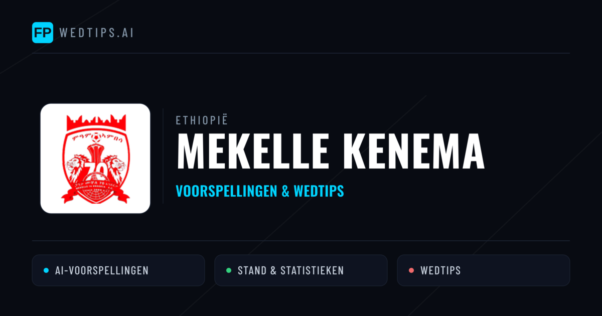 Mekelle Kenema voorspellingen & statistieken