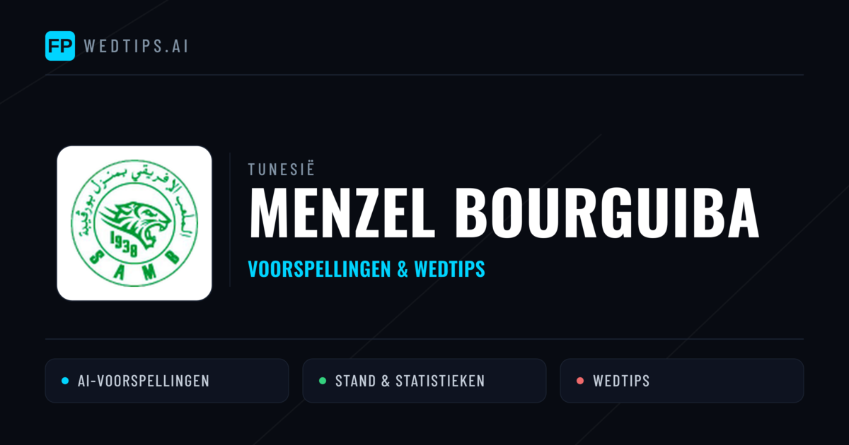 Menzel Bourguiba voorspellingen & statistieken